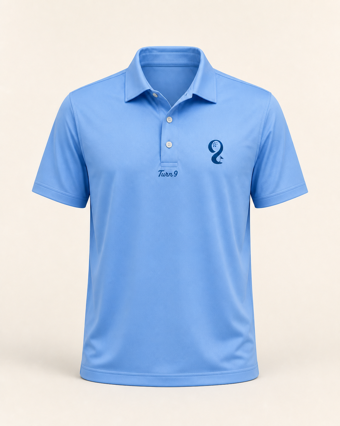Sport Blue Performance Polo by Turn 9