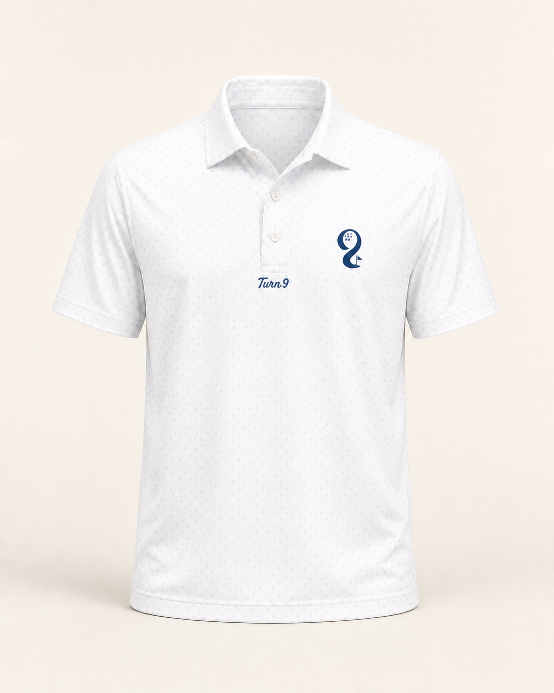 White Dot Performance Polo by Turn 9